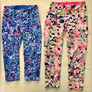 Lilly Pulitzer Vibrant Athleisure Wear leggings bundle preowned size small